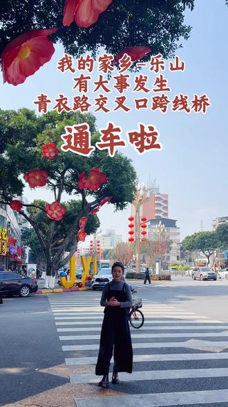 南方小年,我的家乡-乐山有大事发生#乐山跨线桥 通车啦#我为家乡代言 #正能量 #新年快乐 #太和酒店王木木