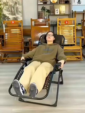 折叠躺椅家用【可躺可坐可睡】高端竹椅夏日午休结实耐用阳台休闲椅#躺椅#折叠躺椅#午休躺椅#阳台休闲椅