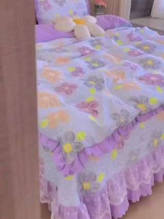 夹棉床盖款四季通用四件套,柔软亲肤贴身睡特别舒服,孕妈妈小宝宝放心睡,脏了直接机洗不变形不起球#四件套 #床品 #床盖四季通用 #床盖款四件套 #厂家直发品质保证