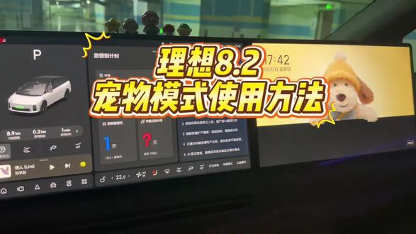 理想8.2车机宠物模式使用方法 理想这几天ota 8.2系统,宠物功能非常好用。支持自定义和视频监控,非常不错哦,具体使用方法看视频#理想生活进行时 #我家的宠物座舱#有理想的生活