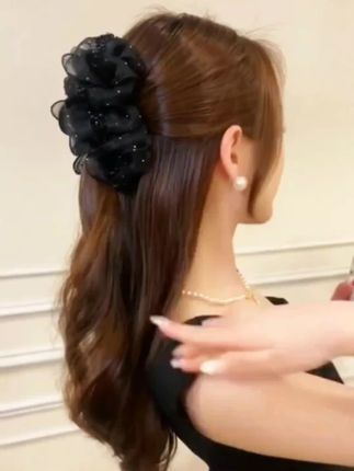 #头发发饰#美出高级感 #简单好看发型 #盘发#抓夹
