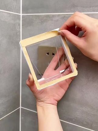 86型开关插座防水罩卫生间防溅盒浴室防水盒透明粘贴#好物推荐🔥