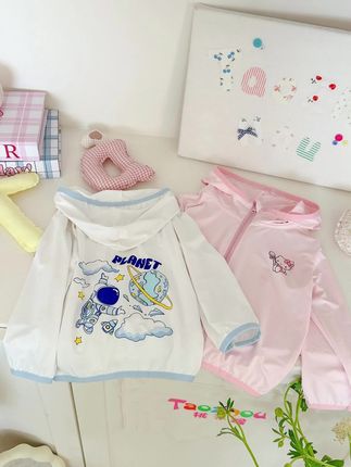防晒值卡通印花防晒衣#印花#品牌童装 #夏季 #儿童防晒衣#母婴
