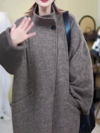 #韩国时尚穿搭 #新潮穿搭 #慵懒风穿搭 #羊毛大衣 #短款大衣