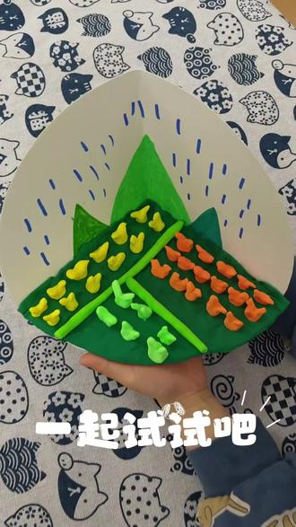 #真实生活分享计划 🌧春随雨至,福伴春来,岁岁安康,事事顺遂。#粘土 #做泥教程 #创意画