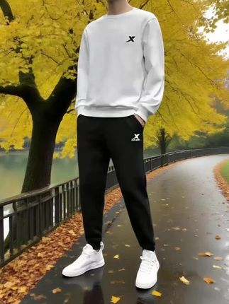 #春秋套装 #品质男装 #男士穿搭#长袖长裤 #舒适透气