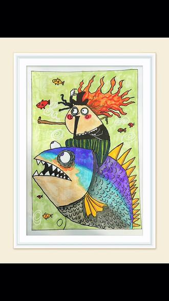 今天画点不一样的
绘本故事来一波😎