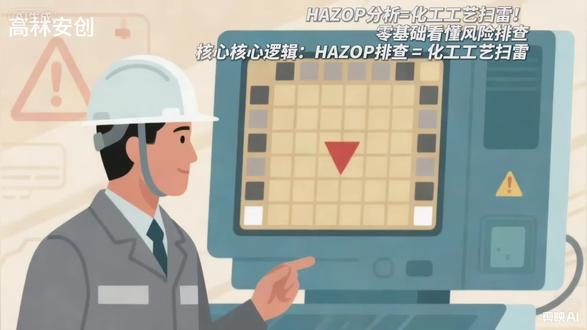 用扫雷思维开展HAZOP分析 提到HAZOP分析,很多一线工艺员、安全员都觉得公式多、引导词难、流程复杂,专业性太强不好掌握。今天我们换个通俗的思路:化工行业所有的HAZOP分析,本质就是一场严谨、专业、零容错的工业扫雷游戏。学会扫雷逻辑,你就彻底读懂了HAZOP!#安全#风险分析#工艺#管理#安全管理