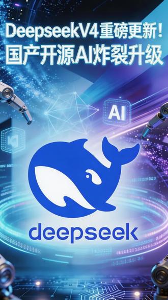 DeepseekV4重磅更新!国产开源AI炸裂升级