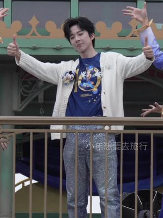 上海迪士尼十周年刘宇宁惊喜现身钟楼!#迪士尼 #刘宇宁