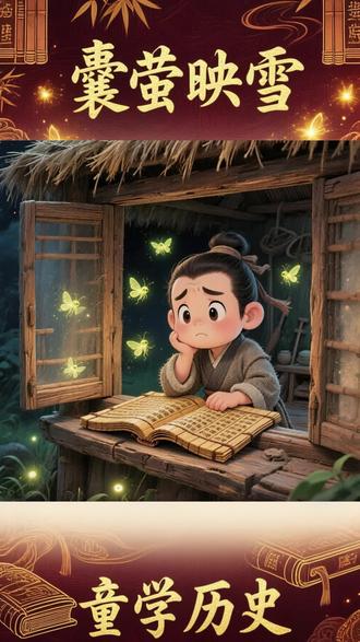 宝宝,晚上没电了怎么办? 古时候有两个穷小孩,一个抓萤火虫装袋子里照亮书本📖✨,一个坐在大雪地里借雪光读书❄️📚!
买不起灯油?没关系!他们想尽办法也要学习!
这就是"囊萤映雪"的故事,你家宝宝会向他们学习吗?👇评论区告诉我
#儿童历史 #囊萤映雪 #勤奋好学 #育儿 #睡前故事