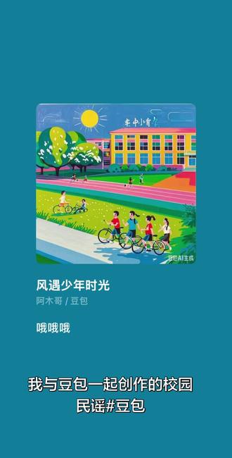 我与豆包一起创作的校园民谣#豆包