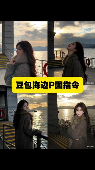 海边落日氛围感p图教程来啦 #豆包海边p图指令 #凌晨3点我承认我忘不掉你 #豆包ai图片生成 #豆包ai #豆包P图已经nextlevel了