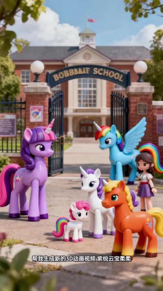 小马宝莉AI生成视频的指令和教程来啦 #可爱的小马 #小马宝莉 #AI #泰雅