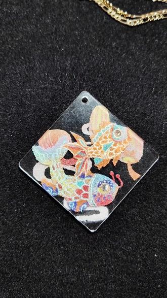 感谢地瓜@ 小小安 老师的绝美原图
#手工日记分享 #新年手工 #沙画 #咕卡盘 #鱼灯