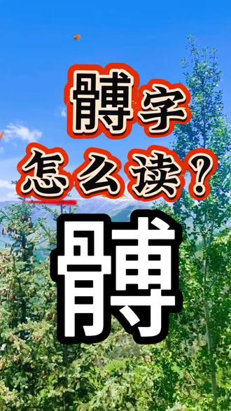 髆字怎么读音?#生僻字#拼音#汉字