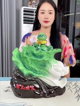 53度白菜美酒 百财如意 3斤装白酒#杏花村白酒 #摆件 #客厅摆件 #酒柜摆件 #陶瓷酒瓶