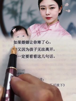 #婚姻若已寒心,为了孩子暂不能走,就把心门关紧些。少些无用沟通,放下所有期待,别妄想改变谁。把精力全放在赚钱上,守好自己和孩子的日子才最实在。
