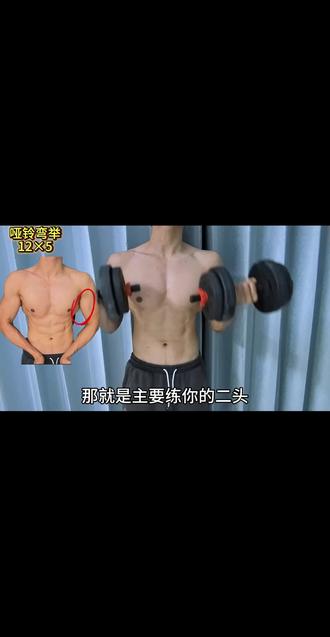 居家一副哑铃就能让你练好手臂,手臂细小多练这几个动作就行了#健身 #哑铃健身 #手臂训练 #新手健身指南