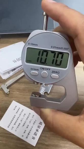 这是一款高精度测厚仪,规测量珍珠钢板钢管皮革厚度千分尺尖头迷你#卡尺高精度 #测量仪器 #电子测厚仪 #仪器仪表 #高精度卡尺数显工业级