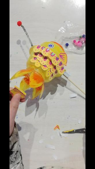 非遗文化—制作鱼灯全教程#非遗文化 #制作鱼灯#创意手工 #绘画