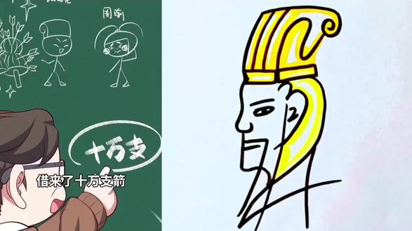 数字1-12画诸葛亮简笔画教程#学生党#简笔画#看动画学画画#一起学画画
