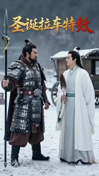 #圣诞谁丑谁拉车#谁丑谁拉车#圣诞节 #百度ai视频模板#百度AI特效@奶茶不加茶🥛