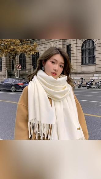 围巾女冬季2025新款保暖围脖百搭生日礼物