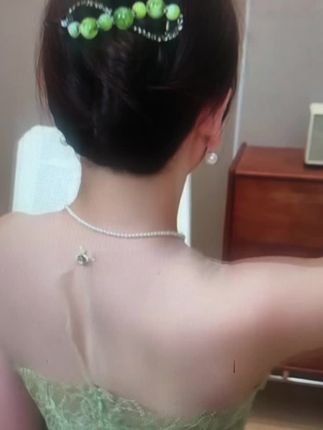 冰冰透透的圆珠闪钻扭扭夹真的很美#新中式珠珠扭扭夹