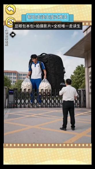 全校唯一走读生是如何带饭进学校的!##显眼包本包 ##抖音小游戏
