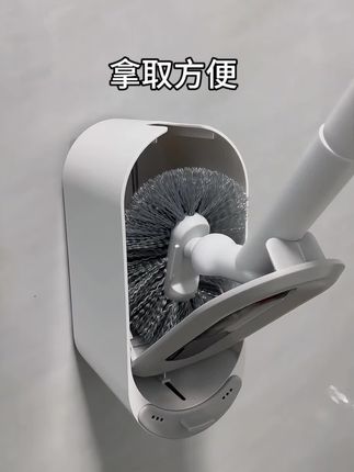 用这个马桶刷,马桶的边边角角都刷的干干净净,好用方便还省力#马桶刷 #清洁神器 #卫生间好物