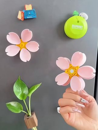 #樱花封口夹家用创意高颜值磁吸贴#实用好物 #厨房食物封口器