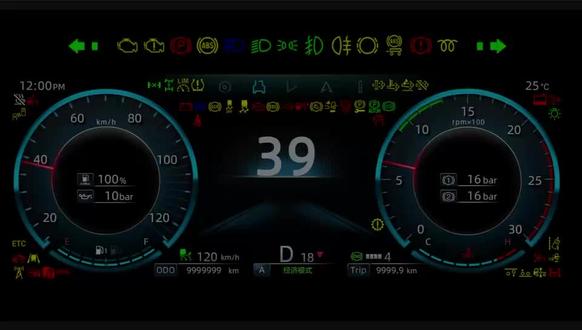 显示屏指示灯介绍(三)#北京重卡#知识分享