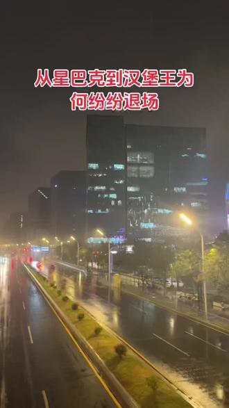 从星巴克到汉堡王为何纷纷退场 小司观点