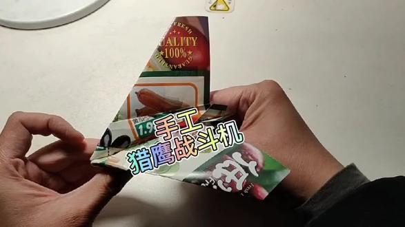 回顾折纸猎鹰纸飞机 #手工折纸