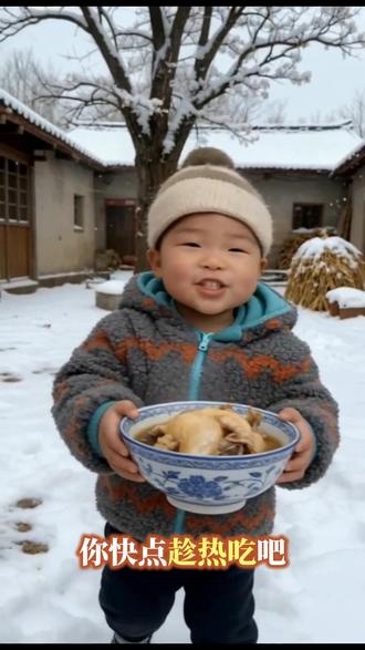 #农村生活 小挂件给奶奶送鸡肉