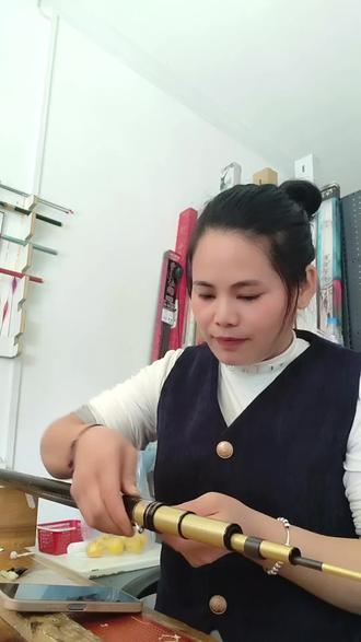 手竿改谷麦竿,滑漂竿#前打竿改制 #谷麦逗钓