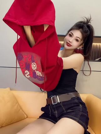 #连帽T恤#无袖背心 #面料柔软舒适透气
