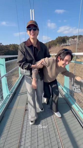 虽然恐高,但是可靠的人在身边呐😏#kengnamping #keng #namping #在大自然里chill一下