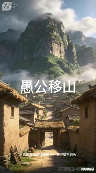 成语故事愚公移山#成语积累 #国产动漫 #成语典故 #科普冷知识