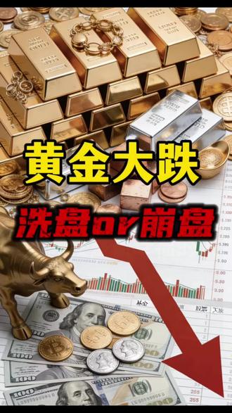 黄金跳水大跌是洗盘还是崩盘?#黄金#L总
