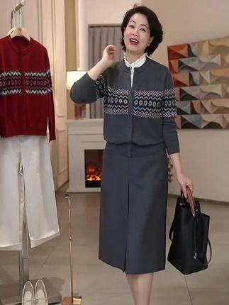 复古老钱风圆领提花针织毛衣外套#时尚针织外套#精致优雅 #面料舒适透气