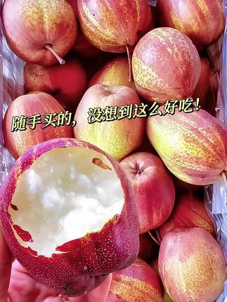 彩虹梨你们都吃过了吗?脆甜多汁#优质农产品 #新鲜采摘 #脆甜多汁 #应季水果 #快来一起尝个鲜