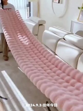 #提升幸福感好物 沙发垫秋冬毛绒加厚坐垫防滑皮直排#沙发垫#盖布 家用#靠背套罩