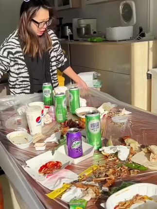 家庭聚会必备#一次性桌布 #聚会聚餐 #年货必备