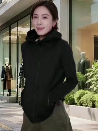 韩版设计感拉链开衫连帽厚款卫衣2025秋冬季新款百搭帽衫外套女#卫衣 #减龄气质 #时尚气质穿搭 #潮流时尚穿搭 #时尚穿搭女装