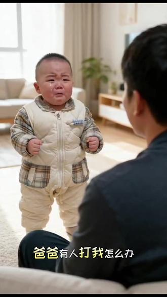 悲伤等级100%#AI #玩法达人中心 #抖音萌娃 #亲子互动日常 #亲子互动