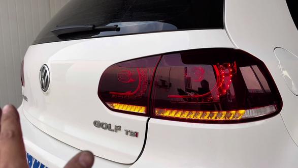 改包浆的尾灯 高6樱桃红流水 #高6 #流水尾灯 ##高6r20