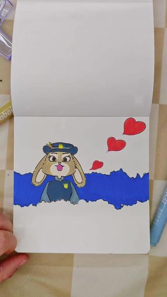 五十秒教你画一个朱迪警官
#丙烯马克笔绘画 #零基础绘画教程 #治愈系 #马克笔手绘 #朱迪尼克