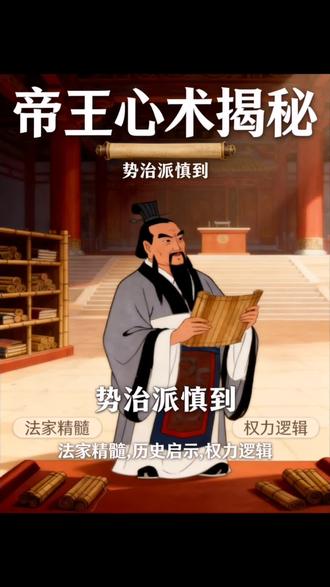 法家势治的代表:慎到(帝王心术揭秘!)#历史人物 #历史 #慎到 #法家思想